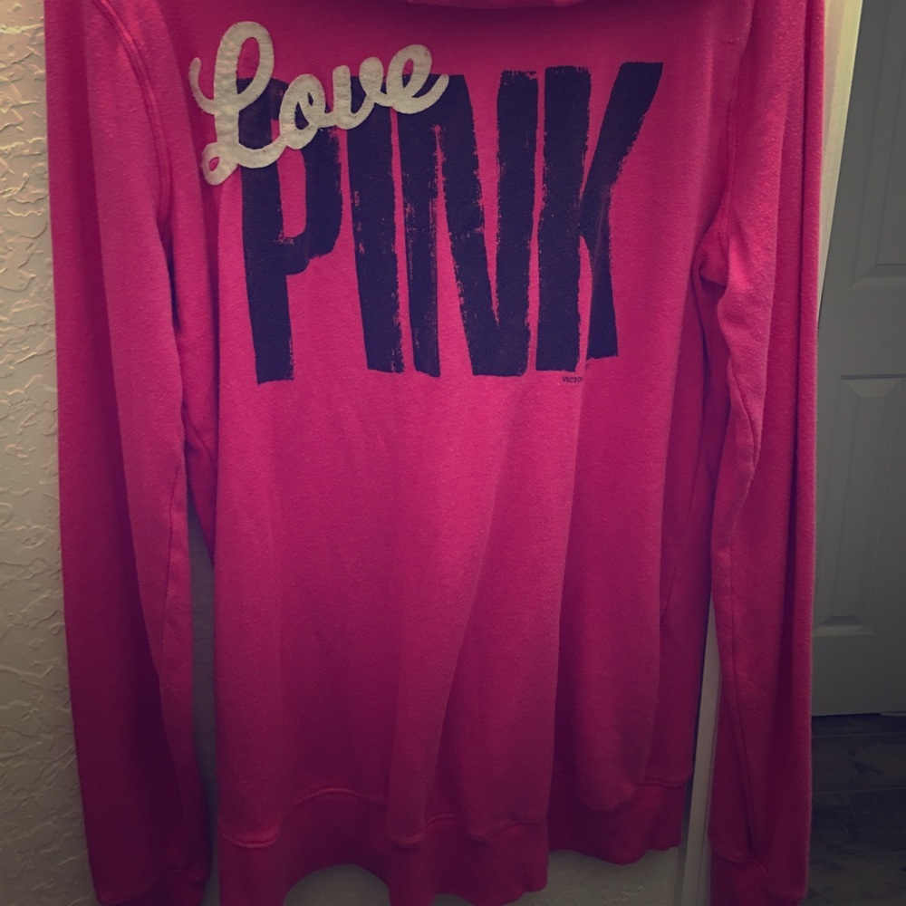 Pink Victoria Secret sweatshirt size medium